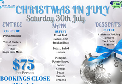 christmas in july tura beach country club