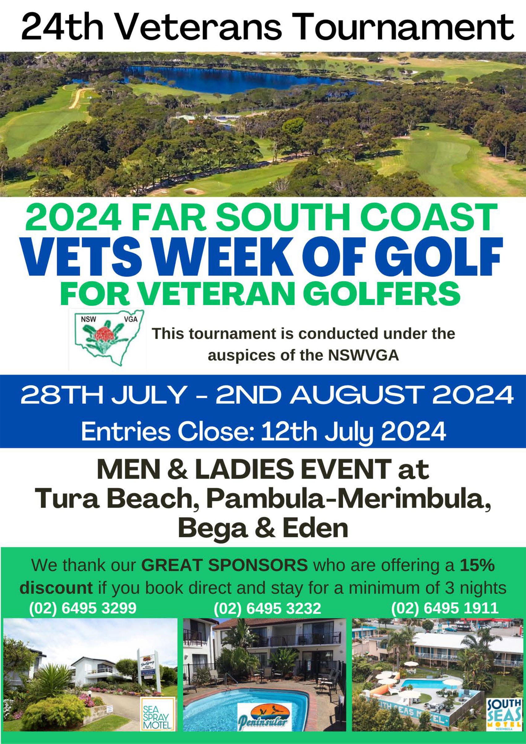 Far South Coast VETS week of Golf